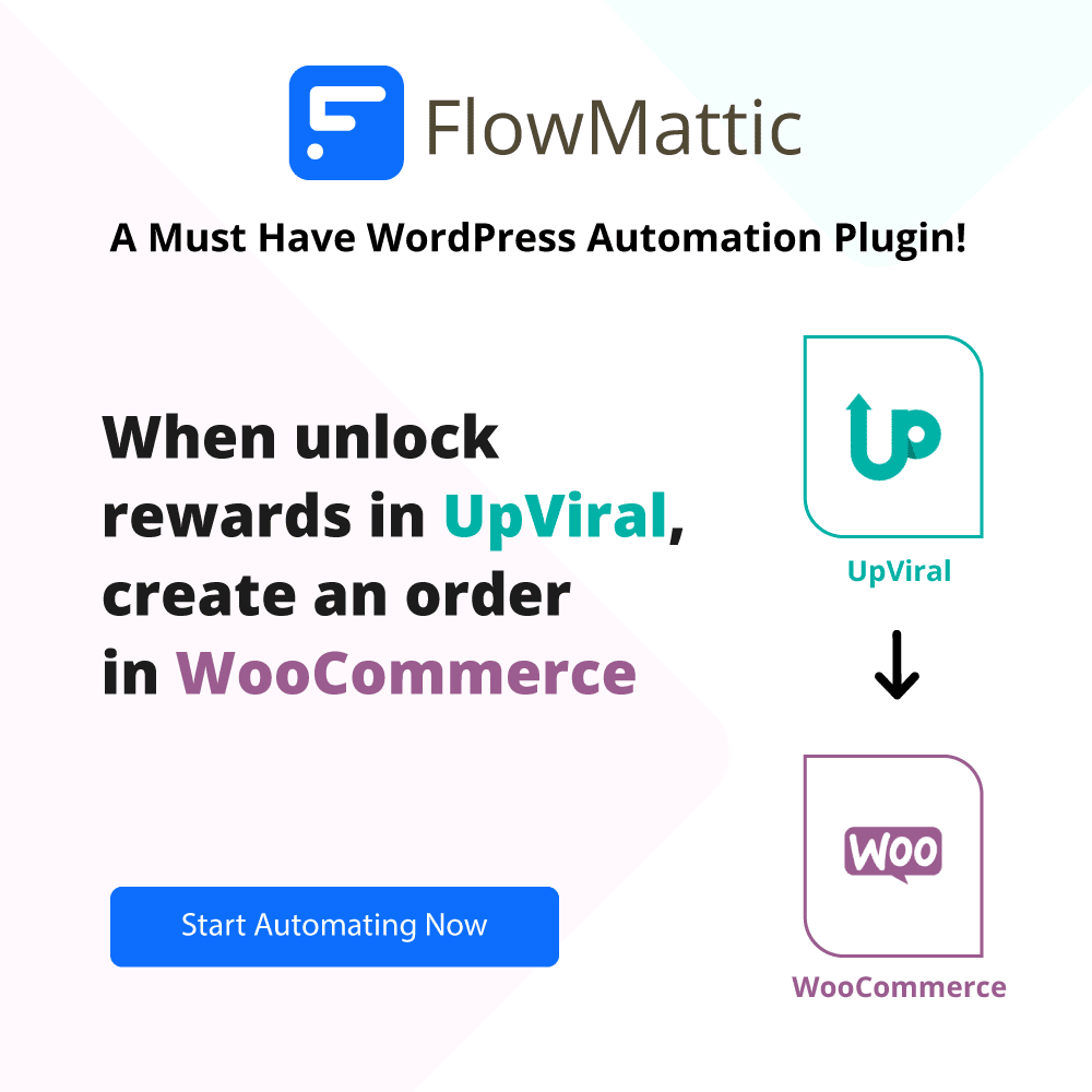 UpViral to WooCommerce