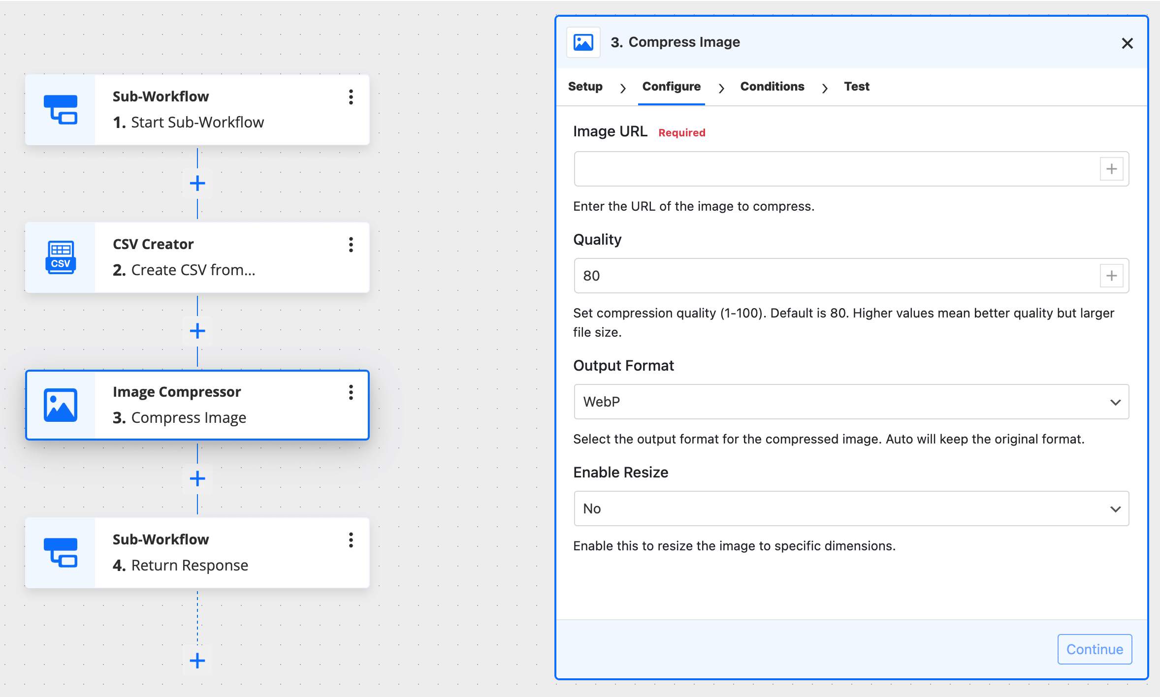 FlowMattic 5.4.0 - Compress Image