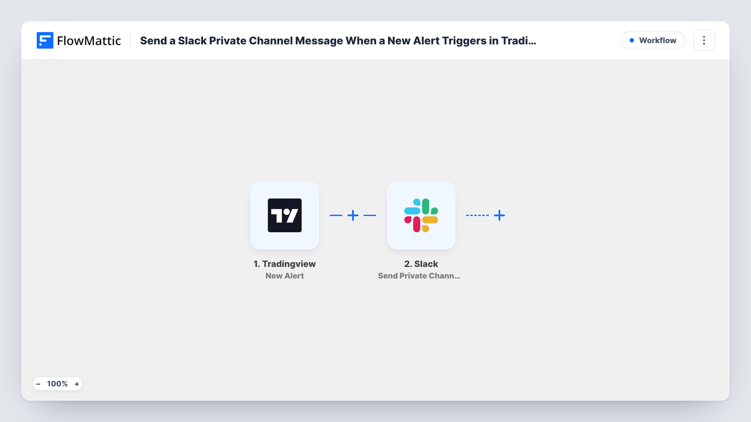 Send a Slack Private Channel Message When a New Alert Triggers in Tradingview