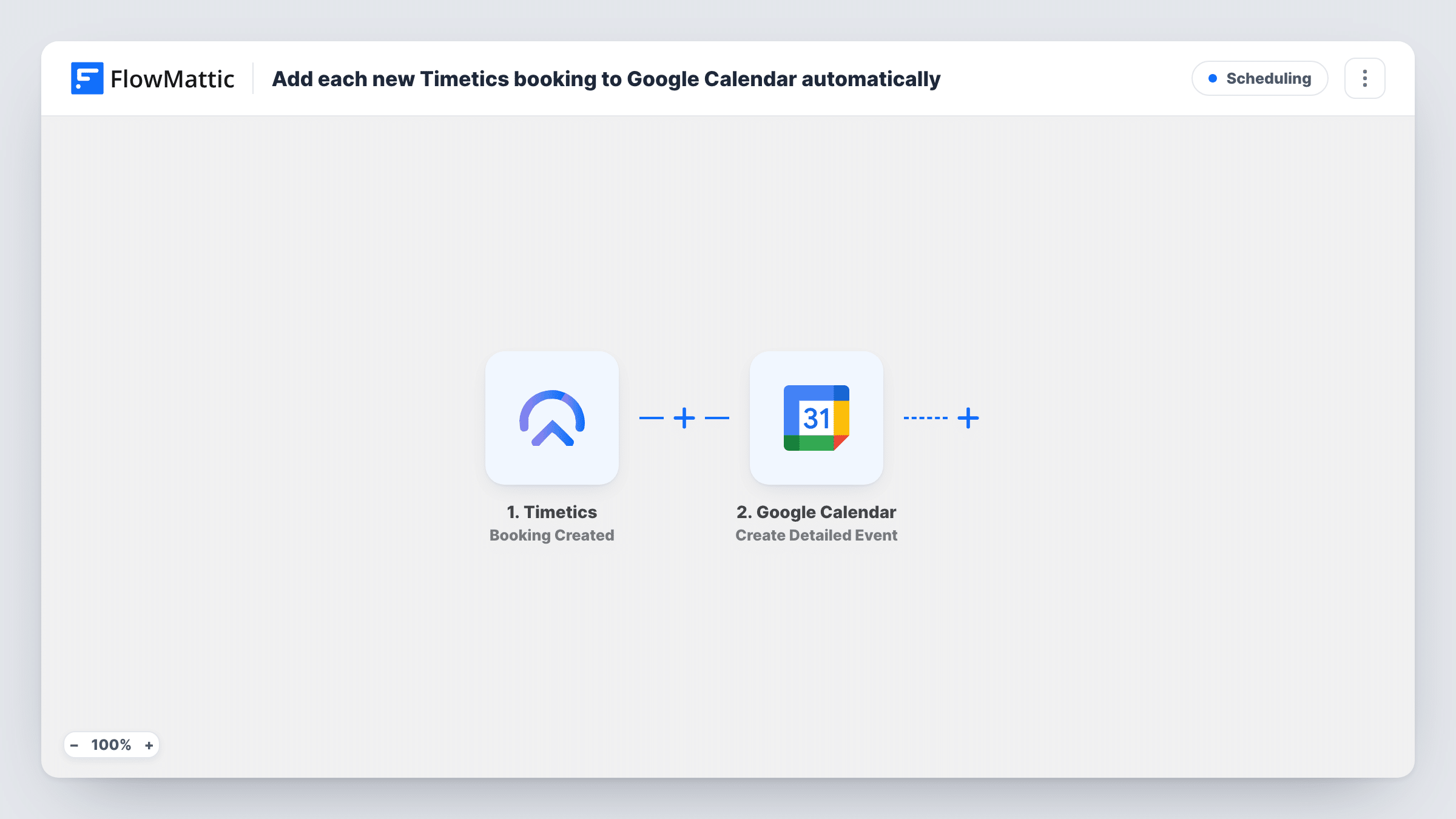 Add each new Timetics booking to Google Calendar automatically