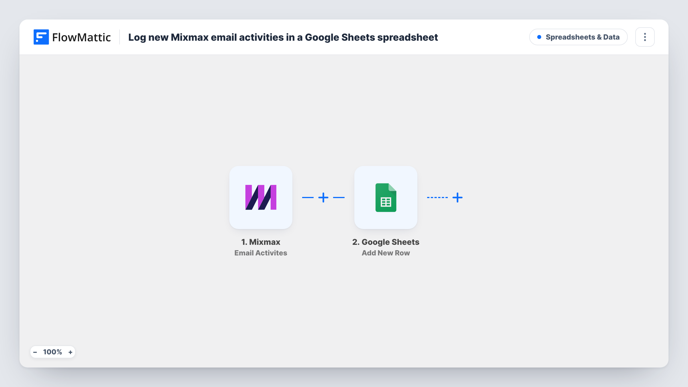 Log new Mixmax email activities in a Google Sheets spreadsheet