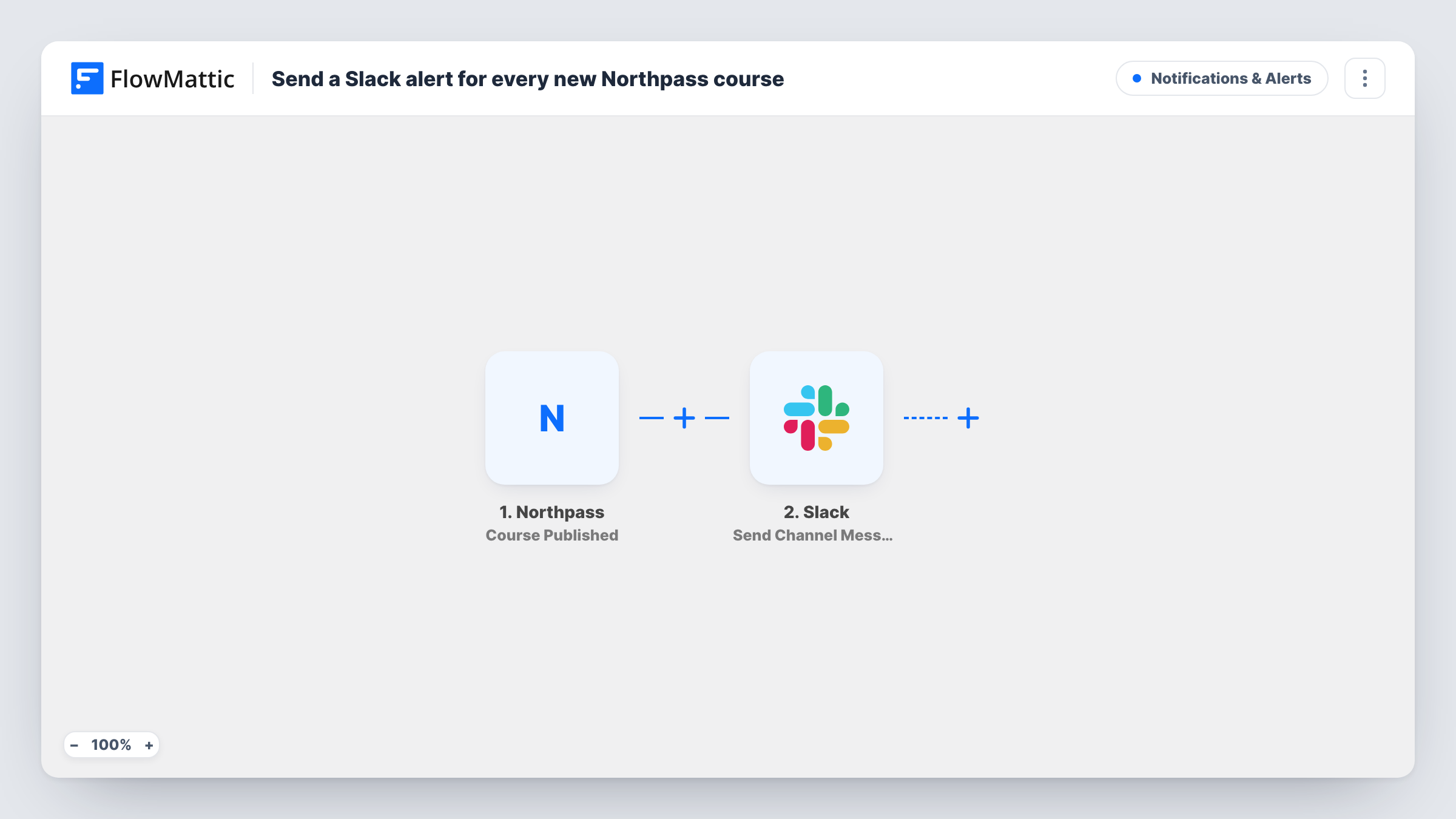 Send a Slack alert for every new Northpass course