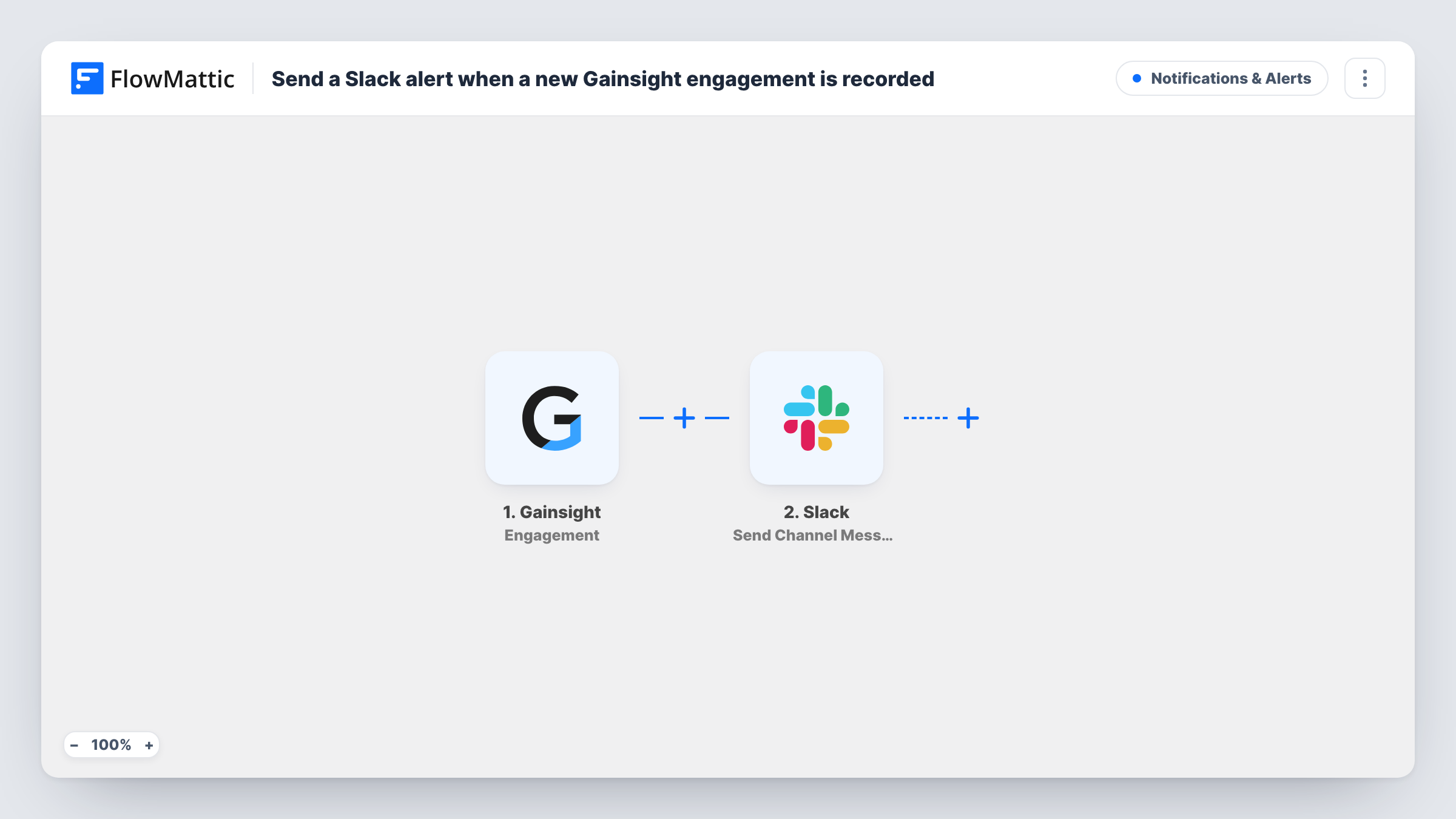 Send a Slack alert when a new Gainsight engagement is recorded