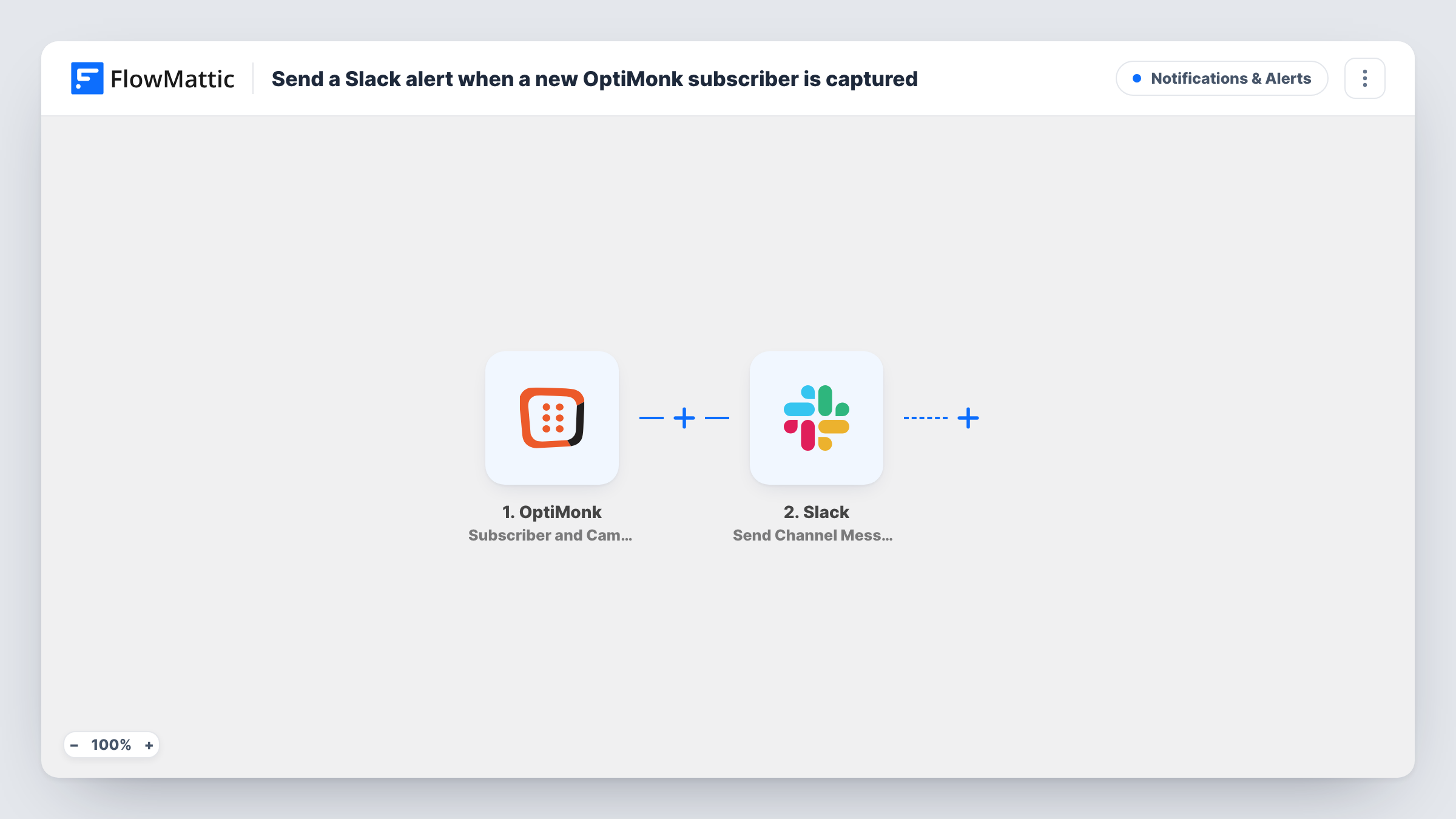 Send a Slack alert when a new OptiMonk subscriber is captured