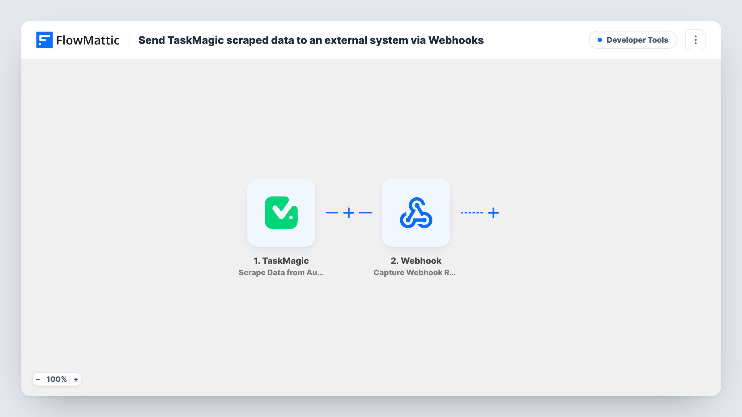 Send TaskMagic scraped data to an external system via Webhooks