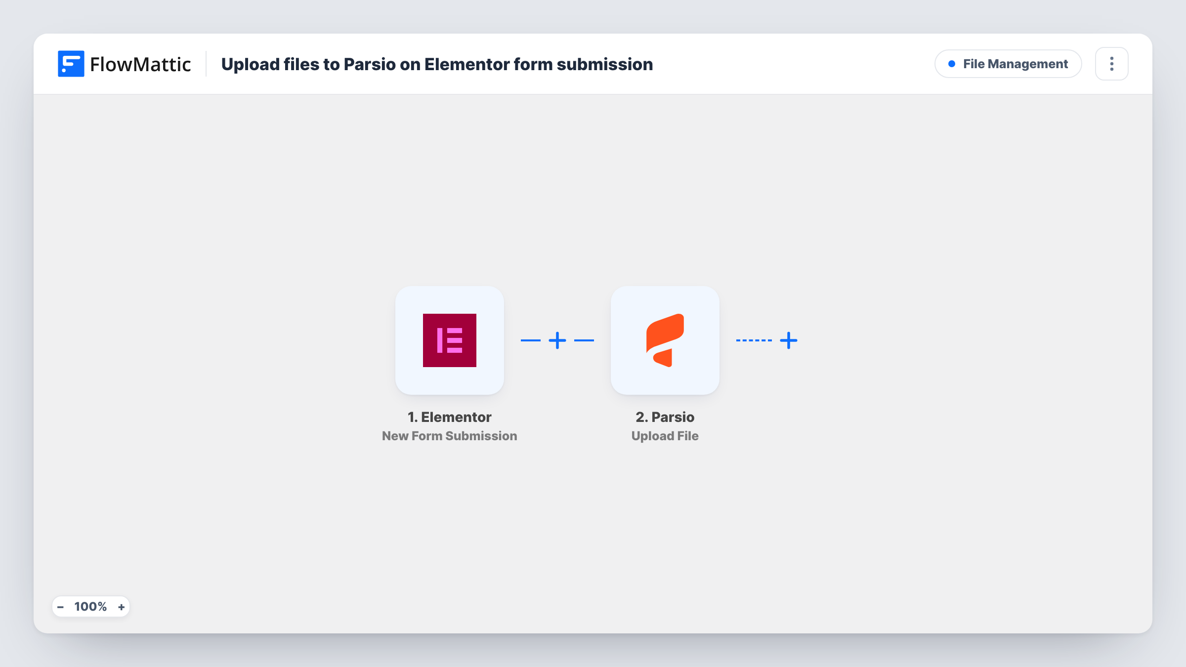 Upload files to Parsio on Elementor form submission