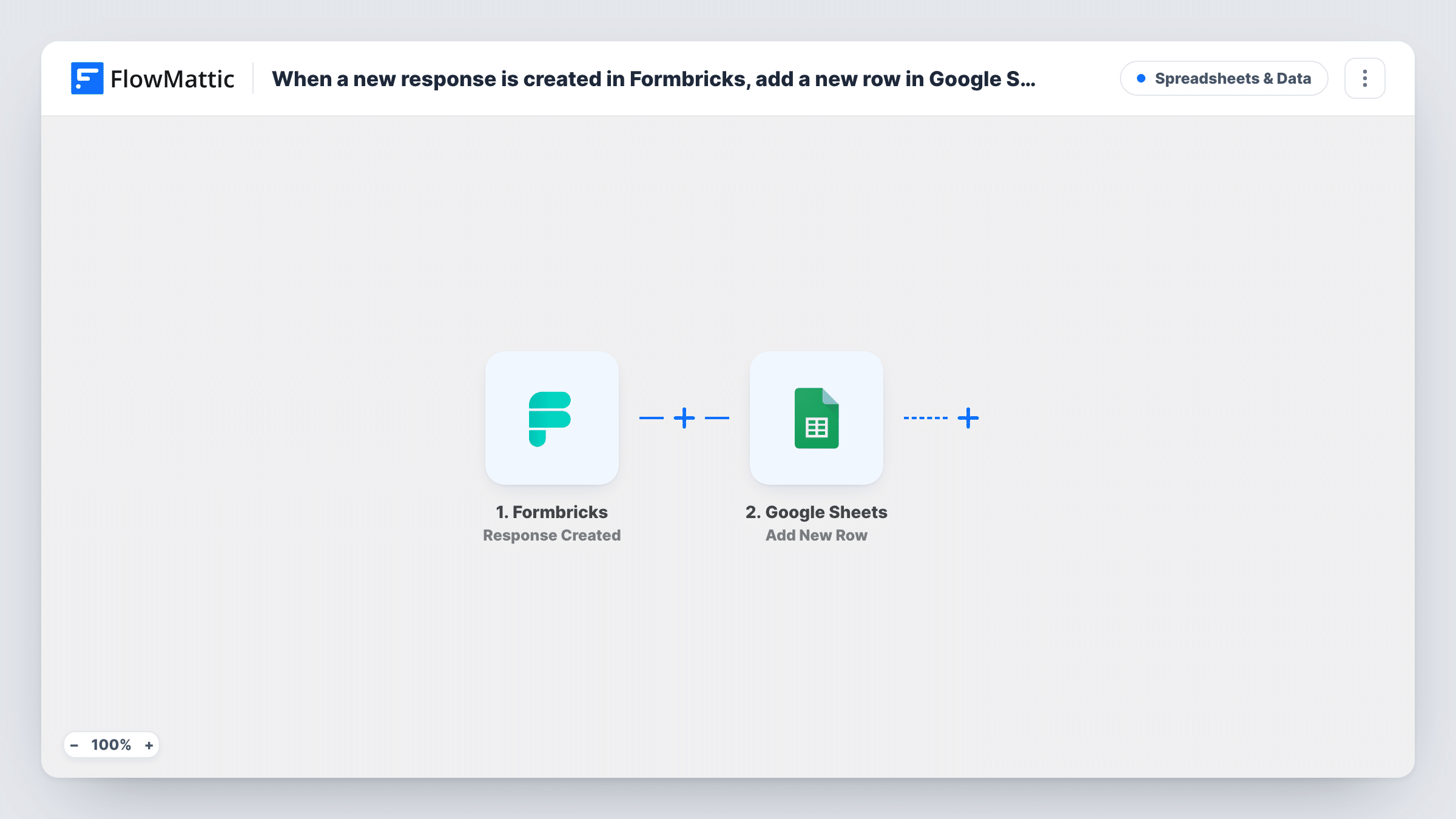 When a new response is created in Formbricks, add a new row in Google Sheets