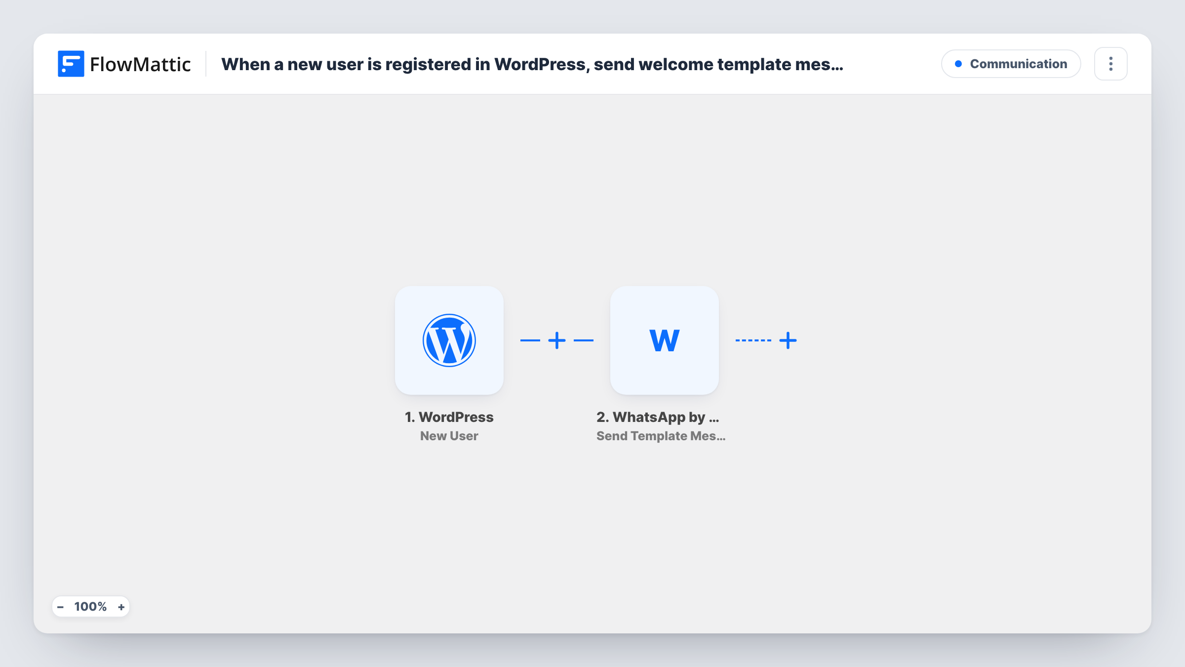 When a new user is registered in WordPress, send welcome template message to their WhatsApp using WA.Team