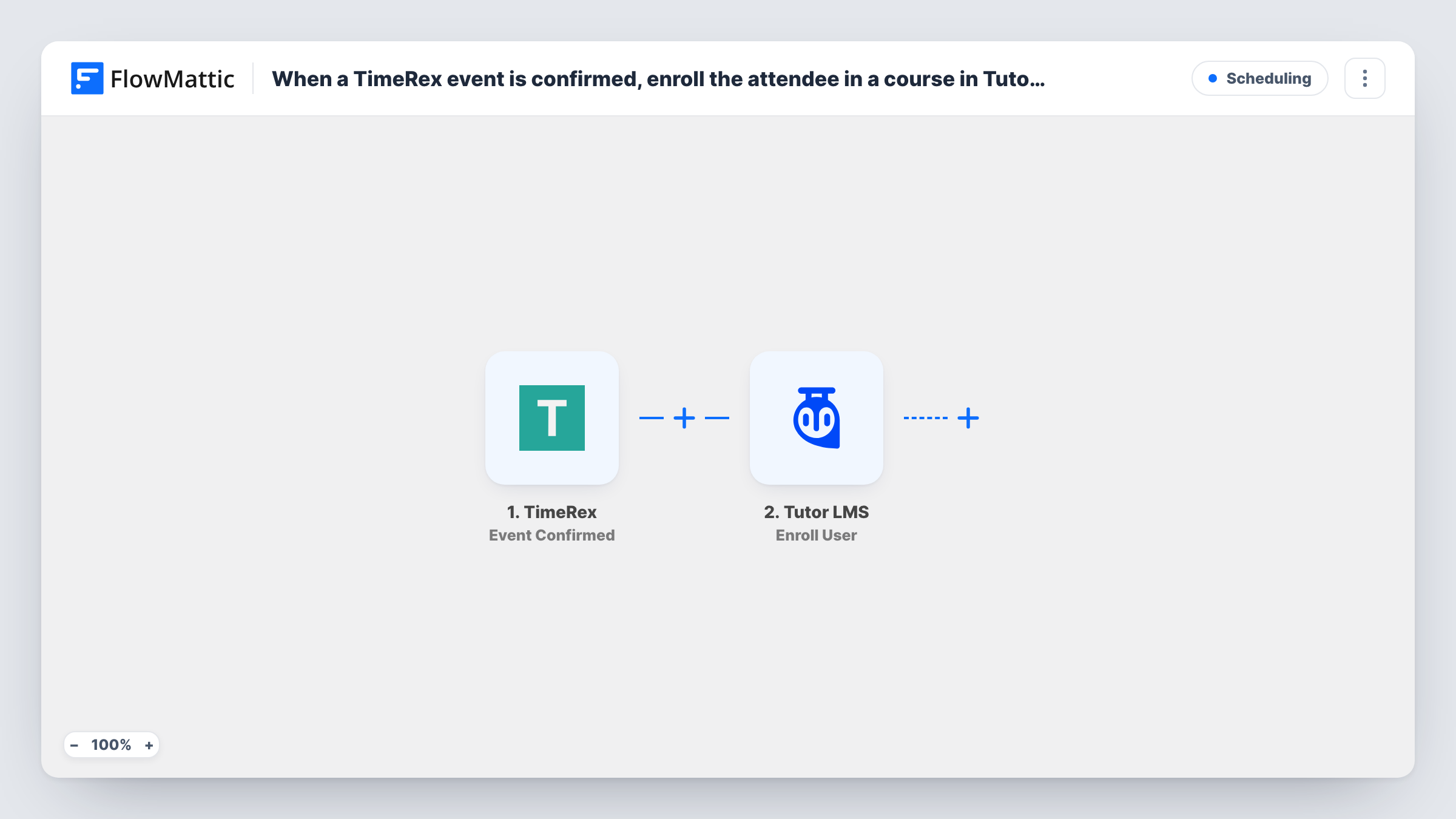 When a TimeRex event is confirmed, enroll the attendee in a course in Tutor LMS