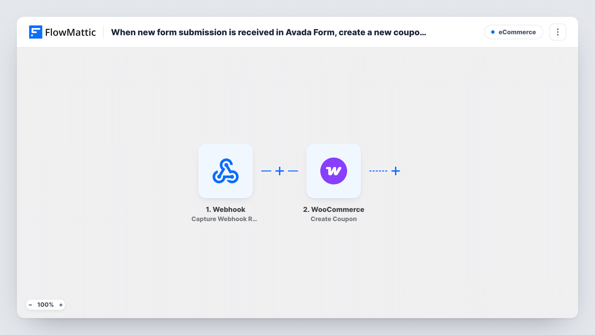When new form submission is received in Avada Form, create a new coupon in WooCommerce
