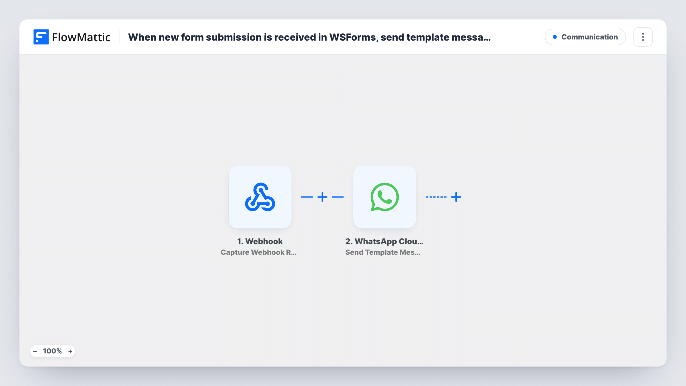 When new form submission is received in WSForms, send template message in WhatsApp using WhatsApp Cloud API