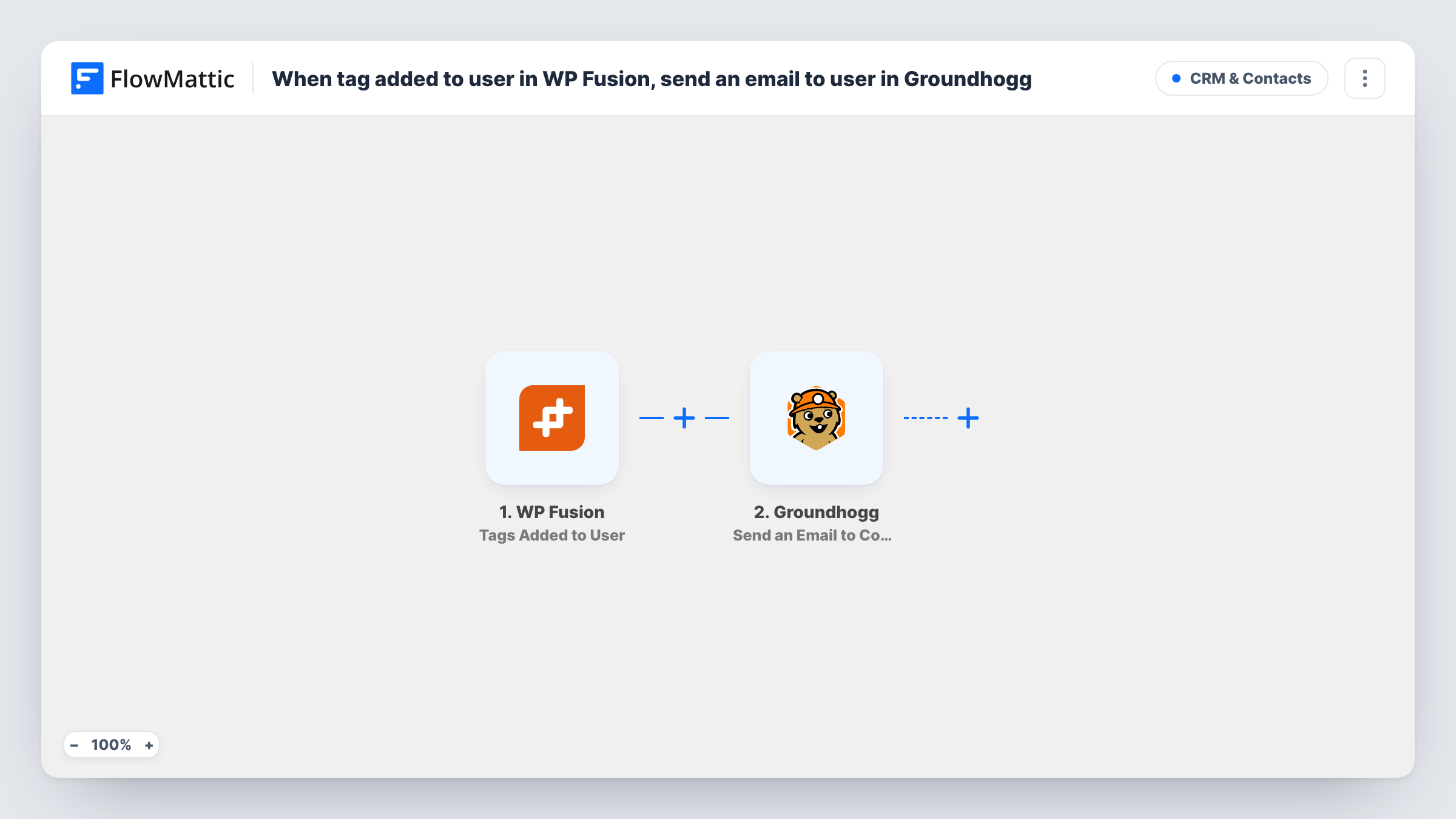 When tag added to user in WP Fusion, send an email to user in Groundhogg