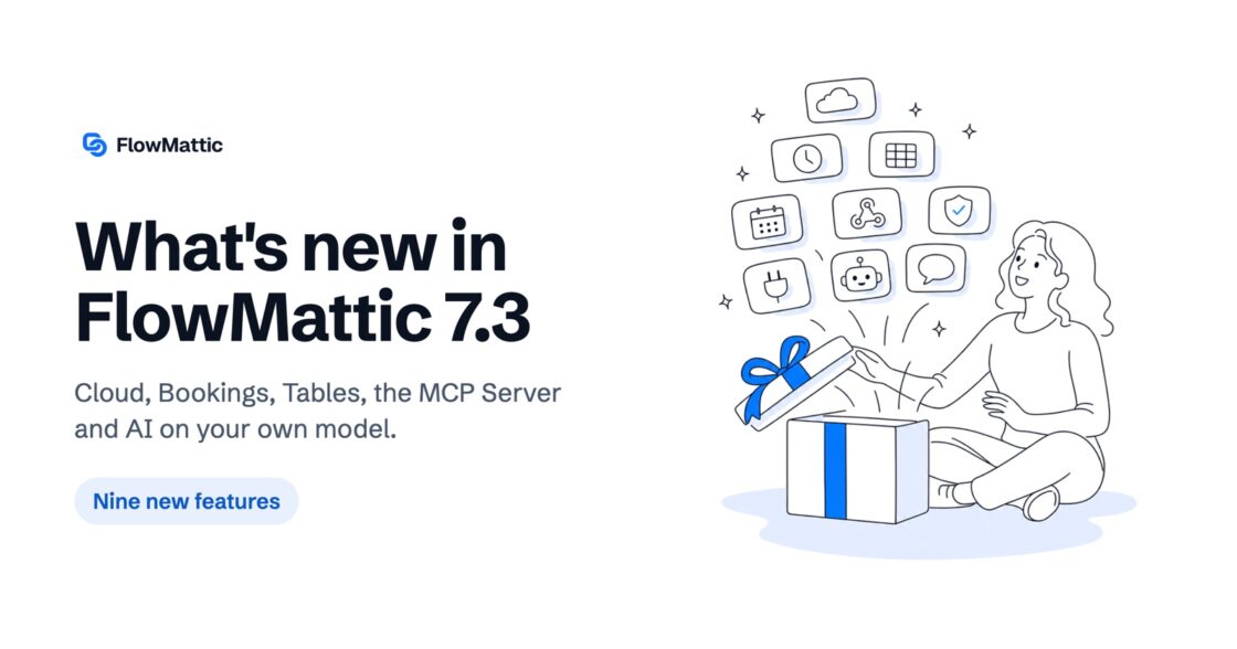 FlowMattic 7.3: On-Time Schedules, Cloud Webhooks and More