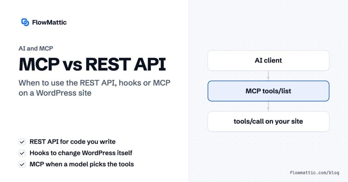 MCP vs WordPress REST API: A Developer’s Guide